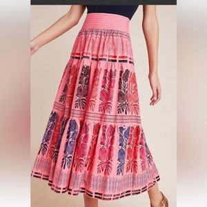 Anthropologie Bloomingprint skirt